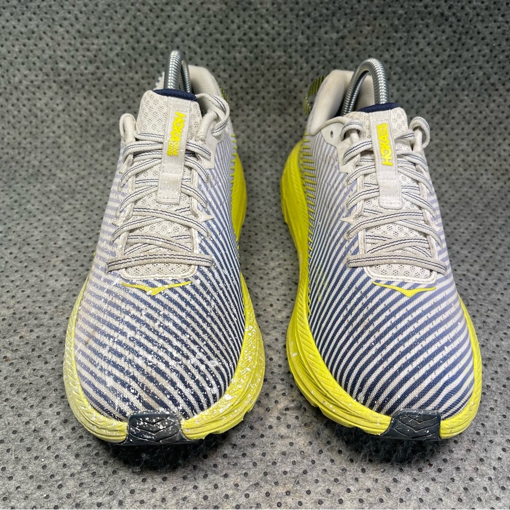 Hoka One One Rincon 2 Grey Neon Running Shoes Size 8.5 Women’s - Picture 4 of 10